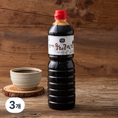 담가 우리콩 진간장, 3개, 0.9L