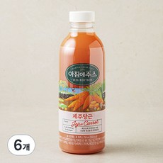아침에주스 제주당근 주스, 6개, 750ml