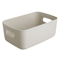 葉子小舖 日式儲物盒 收納盒,中號灰色,5個裝, 中號, 灰色, 5個