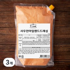 hcook 사우전아일랜드드레싱, 2kg, 3개