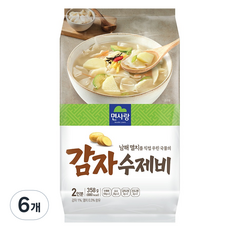 면사랑 남해멸치 감자 수제비 2p, 358g, 6개