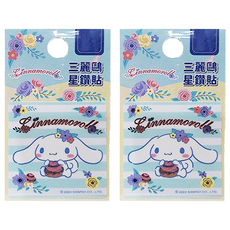 Sanrio 三麗鷗 星鑽貼 2入, 條紋, 1組