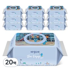 페넬로페 본보야지 퐁피두 아기물티슈 캡형 75gsm, 20개, 70개입