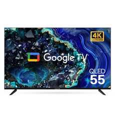 와이드뷰 4K UHD QLED 블랙에디션 구글 스마트TV, 139cm(55인치), EKW551QA, 무타공 벽걸이형, 방문설치