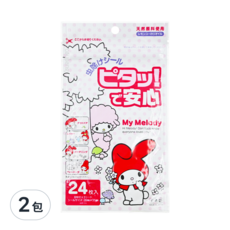 novopin 美樂蒂天然防蚊貼24入, 天然檸檬胺醇, 持續8小時, 美樂蒂, 2包
