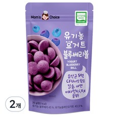 맛있는풍경 유기농 요거트 블루베리볼, 2개, 블루베리맛, 20g