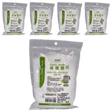 室翲香 檸檬酸, 食品級, 清潔專用, 中和鹼性汙垢, 除霧光亮, 400g袋裝, 5包, 400g