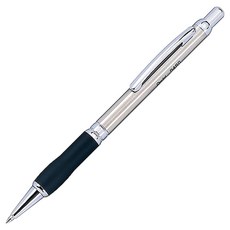 Pentel 金屬軸原子筆 B460-A, 黑色, 金屬筆桿, 書寫流暢, 1支