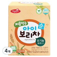 베베스트 처음 먹는 아이 보리차, 30g, 4개