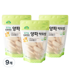 오가닉스토리 유기농 쌀로 만든 양파 떡튀밥, 30g, 9개