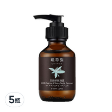 GRANGE 璞草園 潔顏修鬍凝露, 添加植物精油, 全膚質/敏感性肌膚適用, 100ml, 5瓶