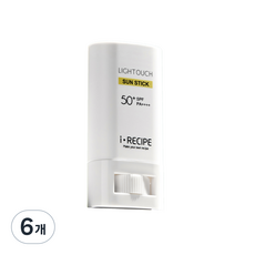 아이레시피 라이트 터치 선스틱 SPF50+ PA++++, 15g, 6개