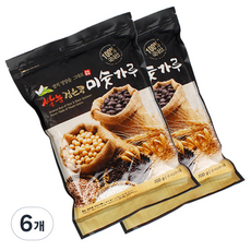 송림식품 쌀눈 검은콩 미숫가루, 700g, 6개