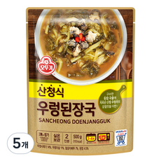 오뚜기 산청식 우렁된장국, 500g, 5개