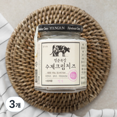 영준목장 수제크림치즈 딸기, 150g, 3개