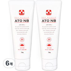아토엔비 유아선크림 SPF50+ PA++++, 70g, 6개
