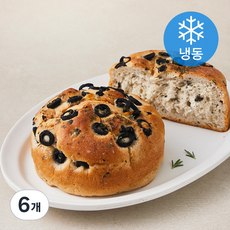 올리브쌀빵 (냉동), 200g, 6개