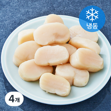 지금바다 키조개 관자 개아지살 (냉동), 4개, 400g