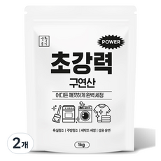 생활공식 초강력 파워 구연산, 2개, 1kg