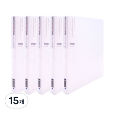 아이콘 컬렉션 클리어 파일 40p, 백색, 15개 백색, 15개