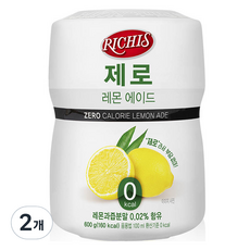 리치스 제로 레몬 에이드분말, 600g, 1개입, 2개 2개, 1개입, 600g