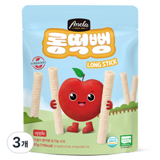 아넬라 유기농 롱떡뻥 사과 롱스틱, 사과맛, 30g, 3개