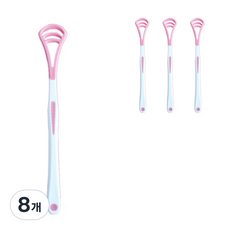 리빙홈디테일 고급 혀클리너 핑크, 8개