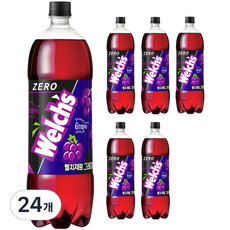 웰치스 제로 그레이프맛, 1.5L, 24개
