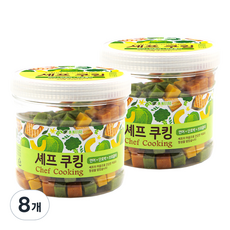 인네이쳐 셰프쿠킹 강아지 통간식 400g, 연어 + 단호박 + 브로콜리 혼합맛, 8개