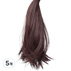 스타일하라 여성용 가연 포니테일 가발 끈묶음형 35cm, 초크브라운, 5개