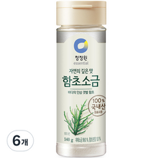 청정원 함초소금, 140g, 6개