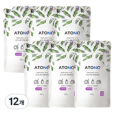 아토엔오투 시그니처 젖병&주방세제 로즈마리향 리필, 480g, 12개