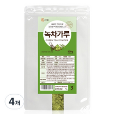 윤고집 녹차가루, 4개, 300g, 1개입