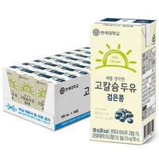 연세두유 뼈를 생각한 고칼슘 두유 검은콩, 180ml, 24개