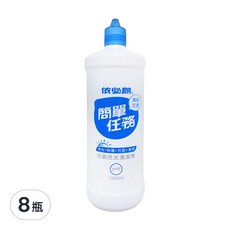 依必朗簡單任務浴廁亮光清潔劑，清新花香，高濃縮保新配方，中性配方，不含鹽酸, 1L, 8瓶
