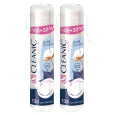 클레아닉 Pro-Silk 소프트 앤 컴포트 화장솜, 133매입, 2개