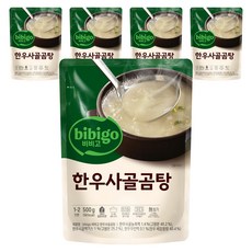 비비고 한우사골곰탕, 500g, 5개