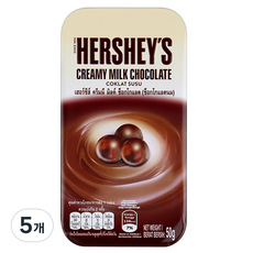 허쉬 크리미 밀크초콜릿 틴케이스, 5개, 50g