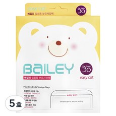 BaILEY 奶粉儲存袋, 30入, 50g, 易撕設計, 防靜電, 夾鏈封口, 韓國設計, 5盒