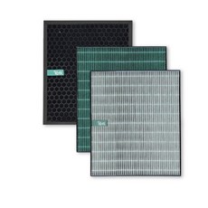 怡悅 適用 Coway AP-1019C 抗病毒HEPA濾網 活性碳濾網組合 (台灣製造), 1個