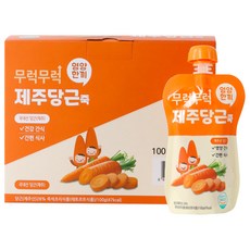 이유케어스 무럭무럭 키즈죽 100g, 당근맛, 7개 - 키즈죽