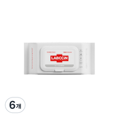 랩신 V3 손소독 티슈 캡형, 60개입, 6개