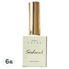 SaChia 莎夏 不沾粉霧面上層油膠, 15mL, 6瓶