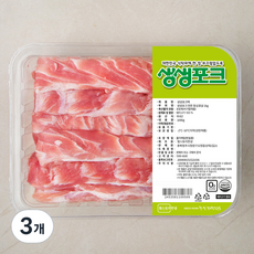 생생포크 한돈 등심꽃살 (냉장), 1kg, 3개