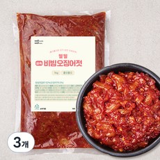 웰웰 실속 비빔 오징어젓, 1kg, 3개