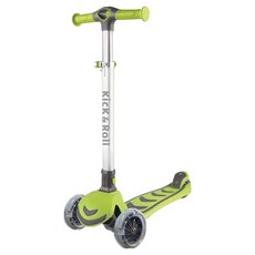 Benebene Kick and Roll Wide LED 折疊滑板車, 綠色