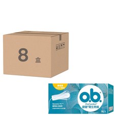 o.b. 歐碧 ProComfort衛生棉條, 動態貼合設計, 普通型 16入, 16個裝, 8盒