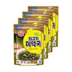 오뚜기 쇠고기 미역국, 500g, 4개