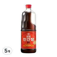 샘표 진간장 금S, 1.7L, 5개