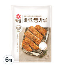 백설 빵가루, 1kg, 6개